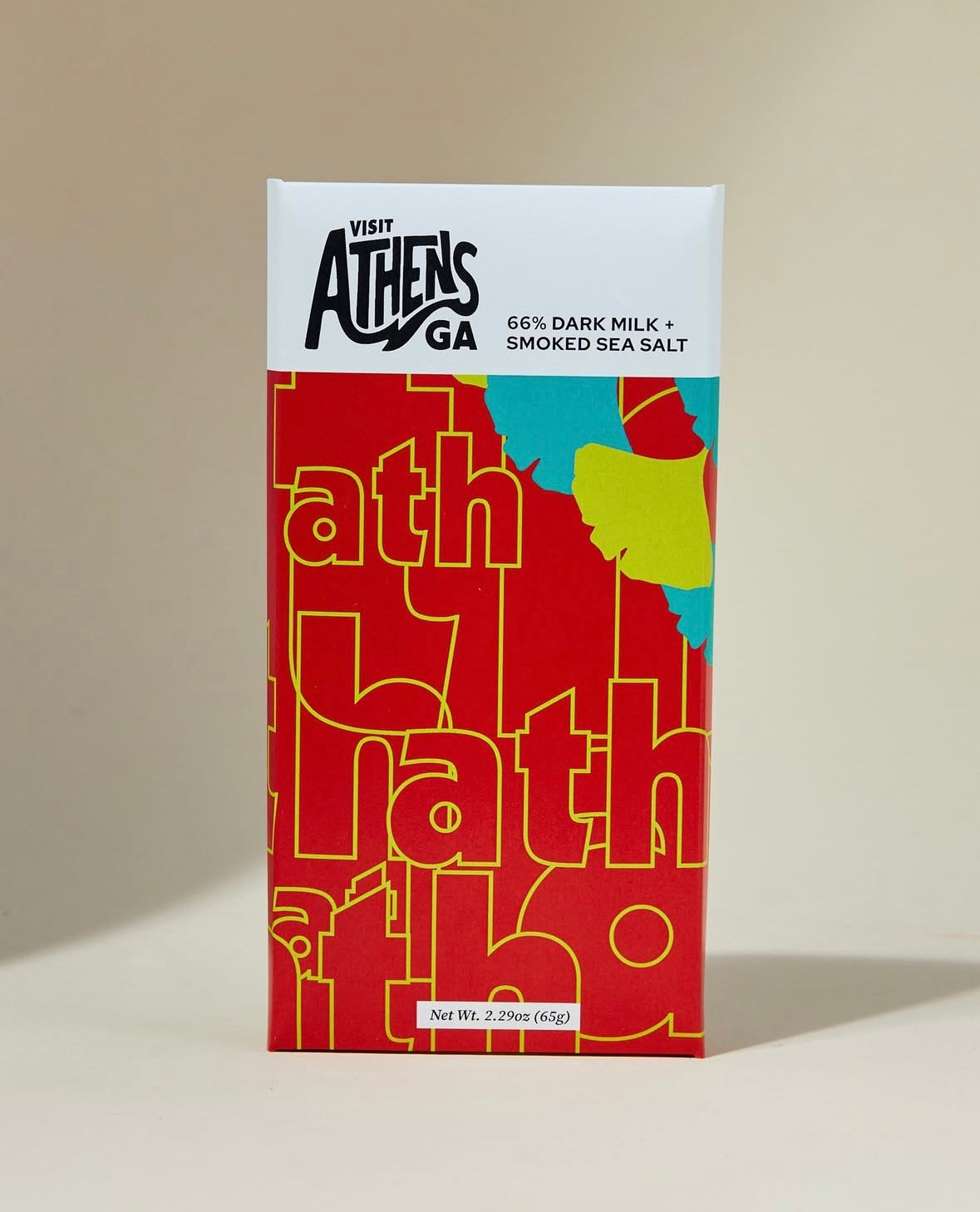 Visit Athens 66% Dark Milk Chocolate + Smoked Sea Salt
